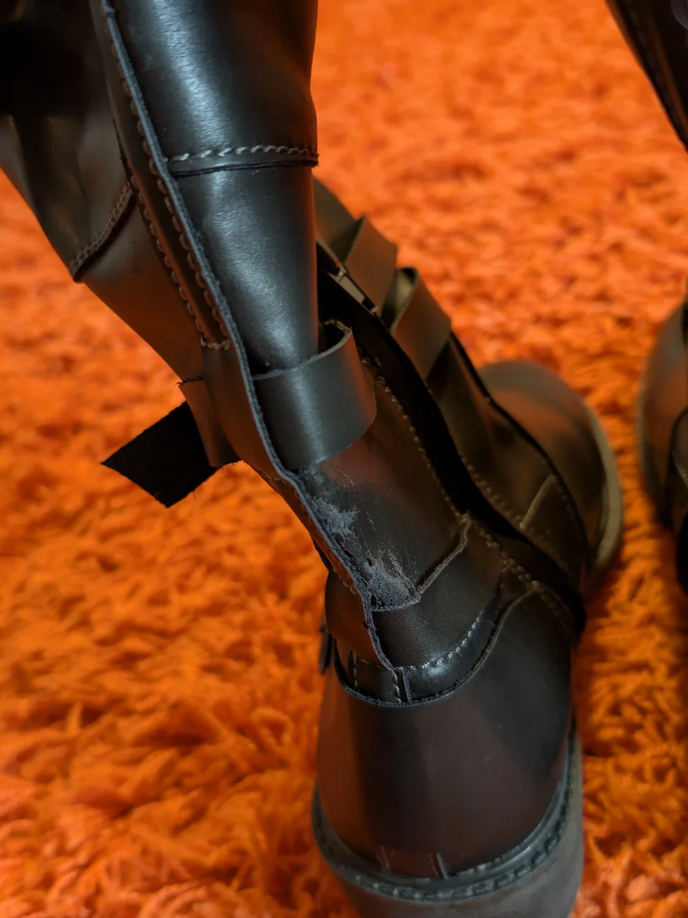 Torrid Black Over-the-Knee Buckle Boots